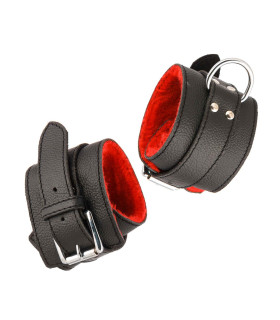 Браслеты из кожи с красной меховой подкладкой Голландия - No Taboo