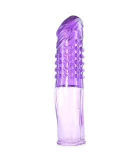 Насадка на член Mega Stretch Penis Extension, фіолетовий - No Taboo