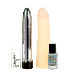 Вибратор из киберкожи 2 в 1 - No Taboo