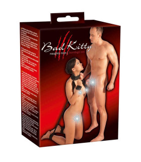 Наручники поножи через шею Bad Kitti - No Taboo