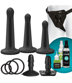 Набор страпонов Vac-U-Lock - Silicone Pegging Set - No Taboo