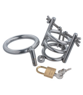 Пояс вірності чоловічий металевий, для CBT, Master Series Deluxe - No Taboo