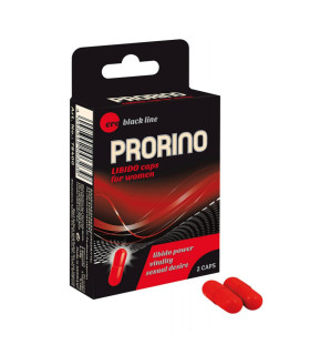 Капсулы для повышения либидо HOT PRORINO женские, 2 шт - No Taboo