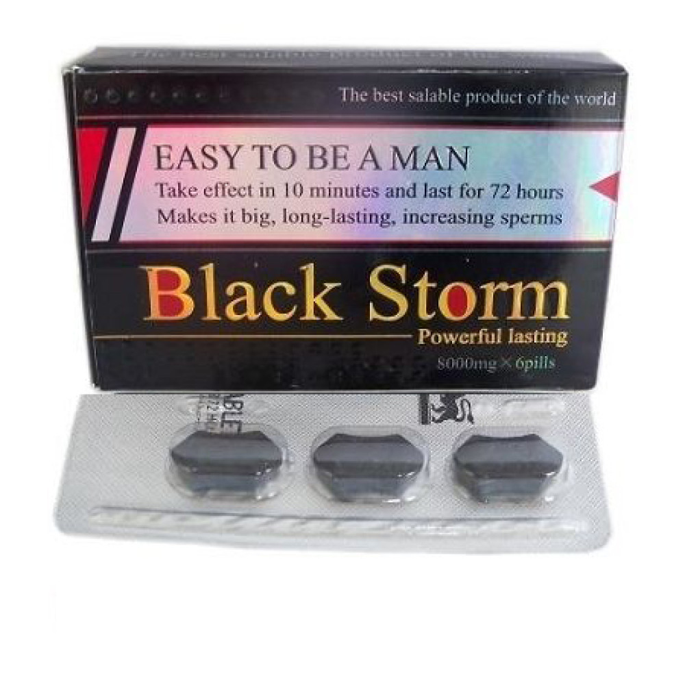 Таблетки для потенції Black Storm, 3 шт (38669), zoom