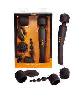 Вибромассажер-микрофон с тремя насадками, Pornhub - No Taboo