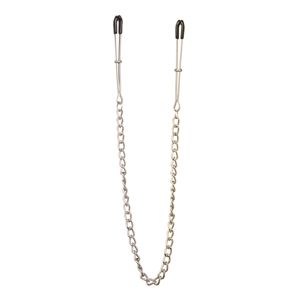 Зажимы-пинцеты на соски, с тонкой цепью, Nipple play (38471), zoom