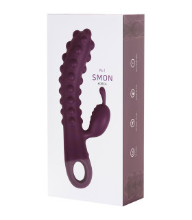 Вібратор-кролик зі стимулюючими кульками, Kokos SMON No. 1, Фіолетовий - No Taboo