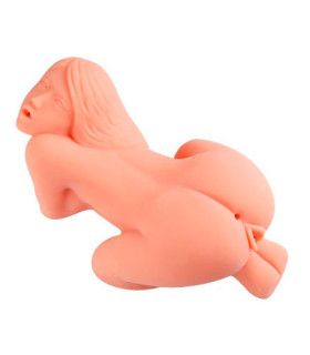 Мастурбатор-кукла мини, с тремя отверстиями, киберкожа, Kokos Sarah Mini Doll - No Taboo