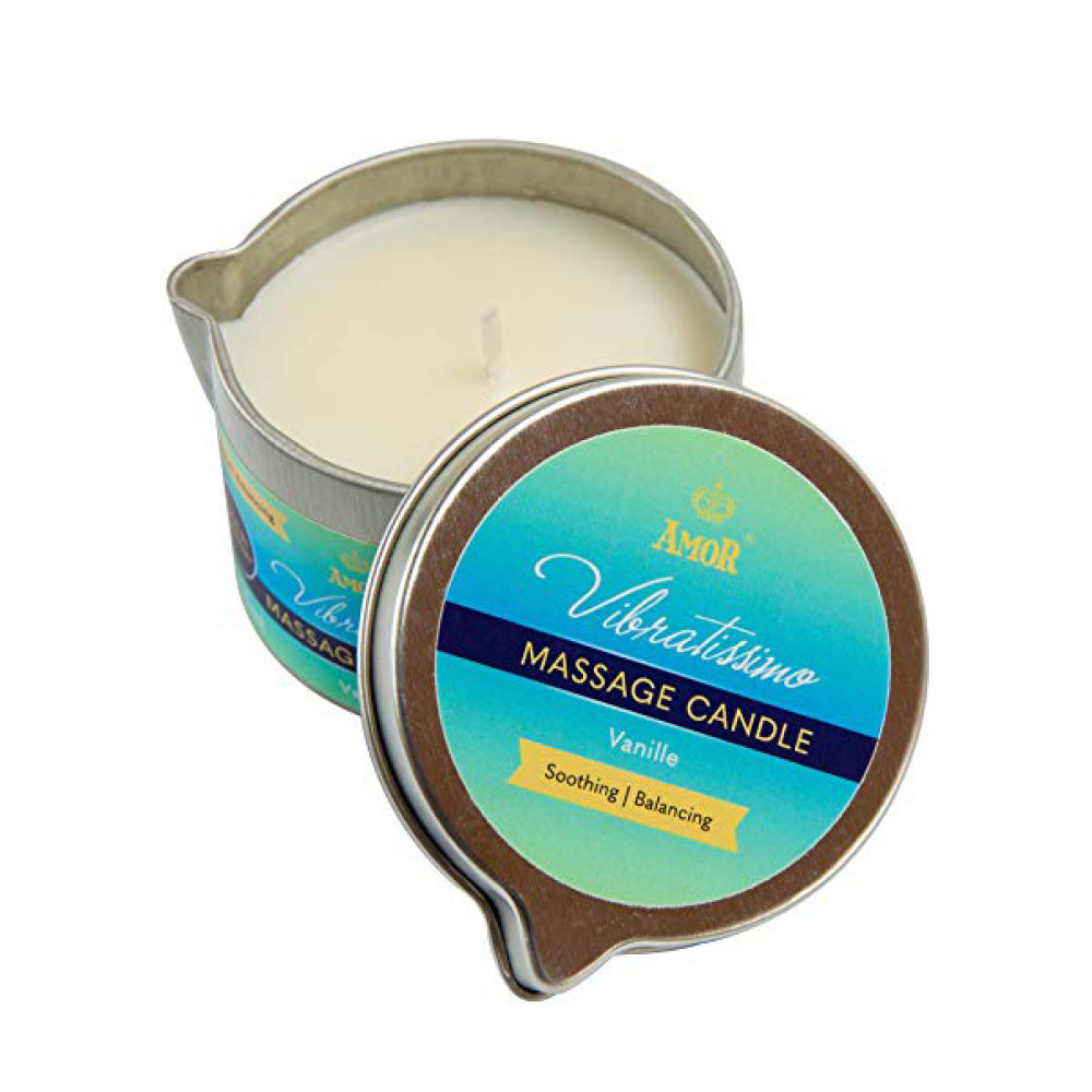 Массажная свеча Vibratissimo Vanille, 50 мл, с ароматом ванили (38452), zoom