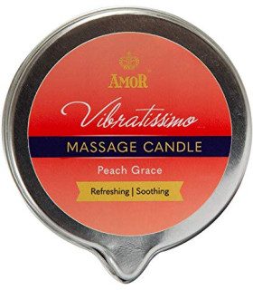 Массажная свеча с ароматом персика - Vibratissimo Peach Grace, 50 мл - No Taboo