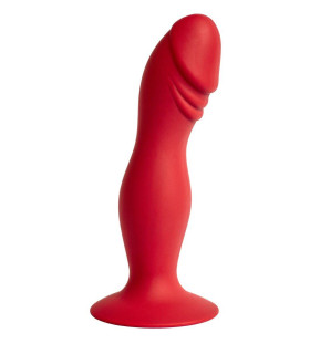 Анальная пробка силиконовая реалистичная, красная,16 см х 3.5 см - No Taboo