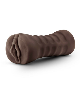 Мастурбатор реалистичный Julieta c вибрирующей пулей, коричневого цвета, 12.7 х 3.7 см - No Taboo
