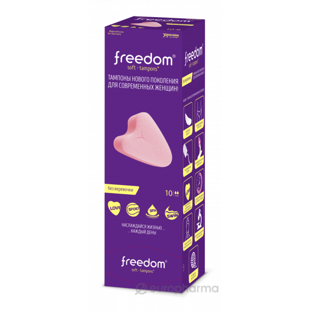Софт-тампони для сексу Freedom Mini 10 шт (33742), zoom