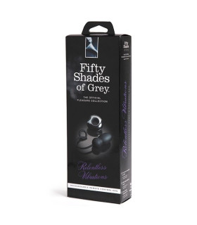 Виброяйцо с пультом Fifty Shades Of Grey, чёрное, 20.3 х 3.2 см - No Taboo