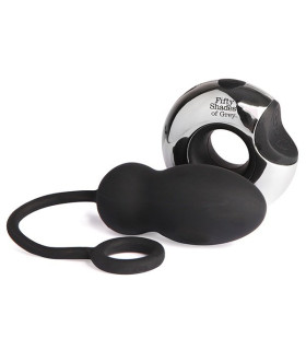 Виброяйцо с пультом Fifty Shades Of Grey, чёрное, 20.3 х 3.2 см - No Taboo