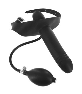 Надувной кляп со страпоном INCUBUS Inflatable Gag with Dildo - No Taboo