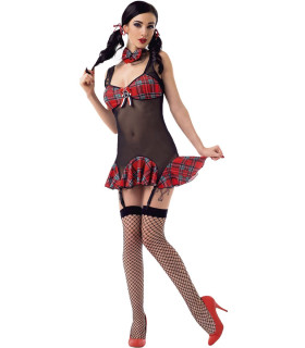 Костюм американської Школярки плаття з підв'язками, 4 предмета S / M - No Taboo