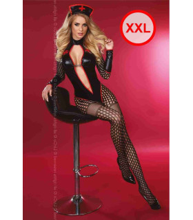 Костюм Госпожа Медсестра, черный L/XL - No Taboo