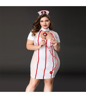 Костюм медсестры, 4 предмета, размер XL/XXL - No Taboo