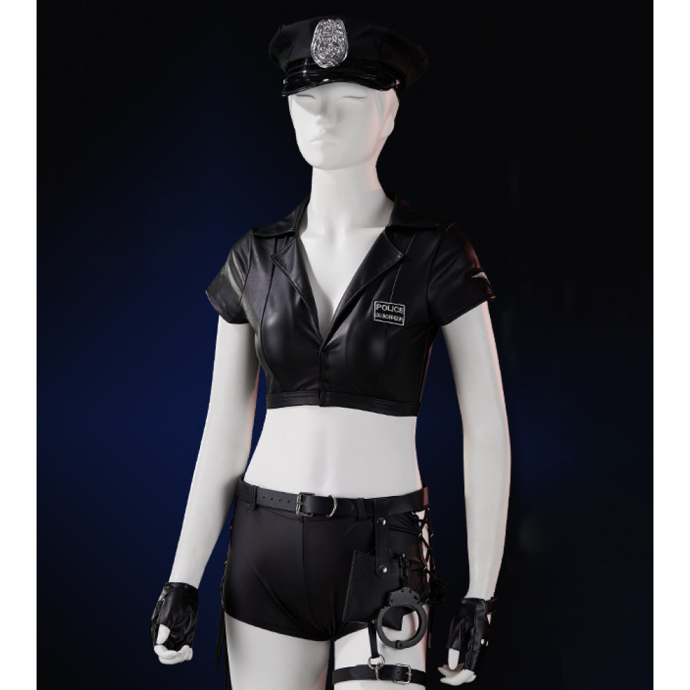 Костюм сексуальной полицейской Roomfun M, черный (33481), zoom