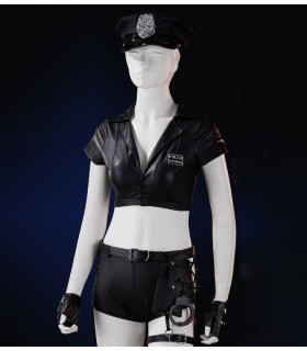 Костюм сексуальной полицейской Roomfun M, черный - No Taboo