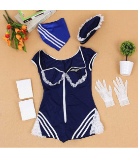 Костюм Сексуальной Стюардессы, 5 предметов - No Taboo