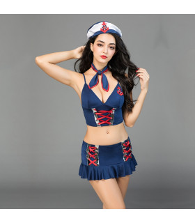 Костюм Соблазнительной Морячки, 5 предметов (One size) - No Taboo