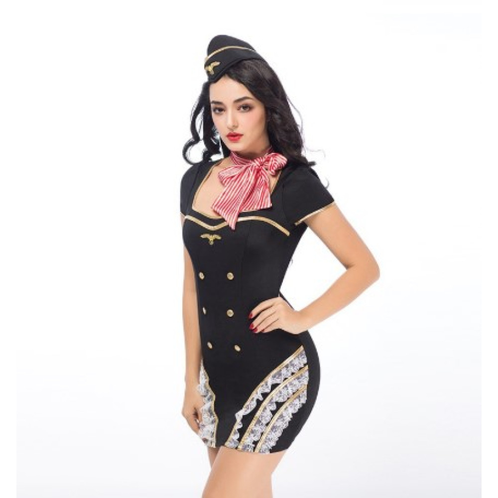 Костюм Стюардесса , 4 предмета (One size) (32949), zoom