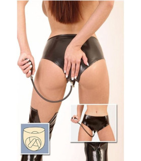 Латексні трусики подвійне задоволення з накачуванням, M - No Taboo