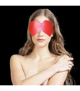 Маска кожзам глуха Червона - No Taboo