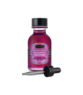 Масло для поцілунків їстівне з розігрівом Kama Sutra Raspberry Kiss 22 ML - No Taboo