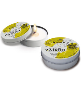 Массажная свеча компактная Petits Joujoux, 43 г, Путешествие на пляж Вайкики - No Taboo