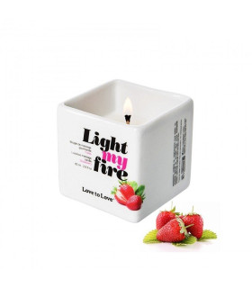 Массажная свеча Love To Love с ароматом клубники, 80 мл - No Taboo