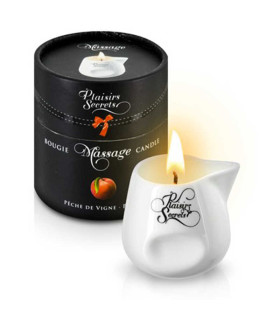 Массажная свеча Plaisirs Secrets Peach 80 мл - No Taboo