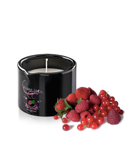 Массажная свеча съедобная с клубничкой, малиной, земляникой RED FRUITS, 180 грамм - No Taboo