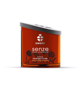 Массажная свеча Senze Блаженная гвоздика с оранжевой лавандой - No Taboo