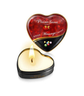 Массажная свеча сердечко Plaisirs Secrets Bubble Gum 35 мл - No Taboo