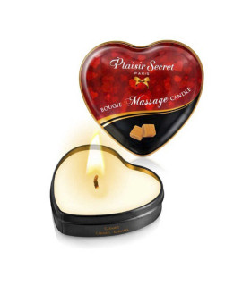 Массажная свеча сердечко Plaisirs Secrets Caramel 35 мл - No Taboo