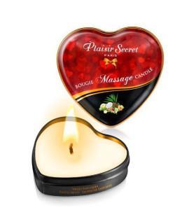 Массажная свеча сердечко Plaisirs Secrets Exotic Fruits 35 мл - No Taboo
