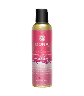 Массажное масло Dona Scented Massage Oil Flirty Aroma Blushing Berry, 110 мл - No Taboo