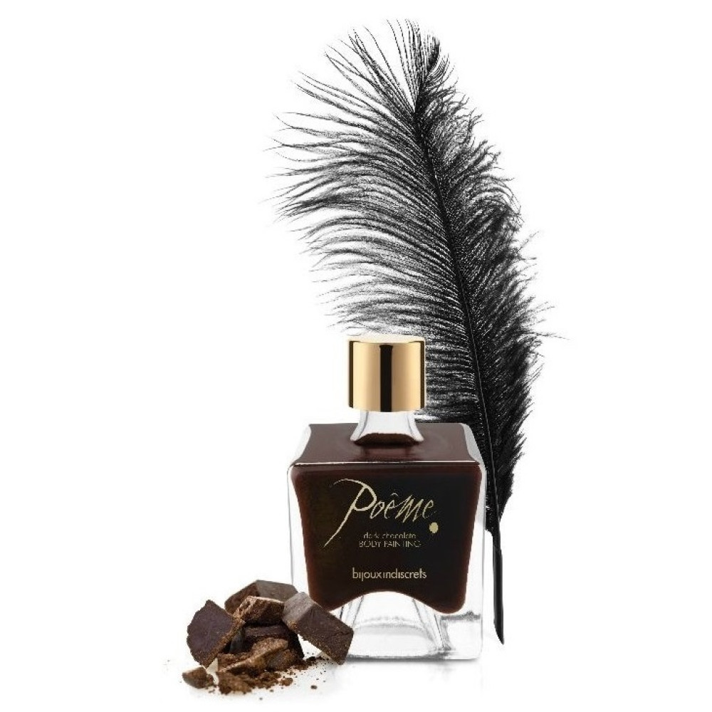 Їстівна фарба для тіла Bijoux Indiscret зі смаком темного шоколаду, 50 мл (30926), zoom