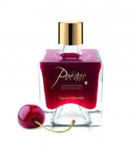 Съедобная краска для тела Poême (с пером) со вкусом вишни - No Taboo