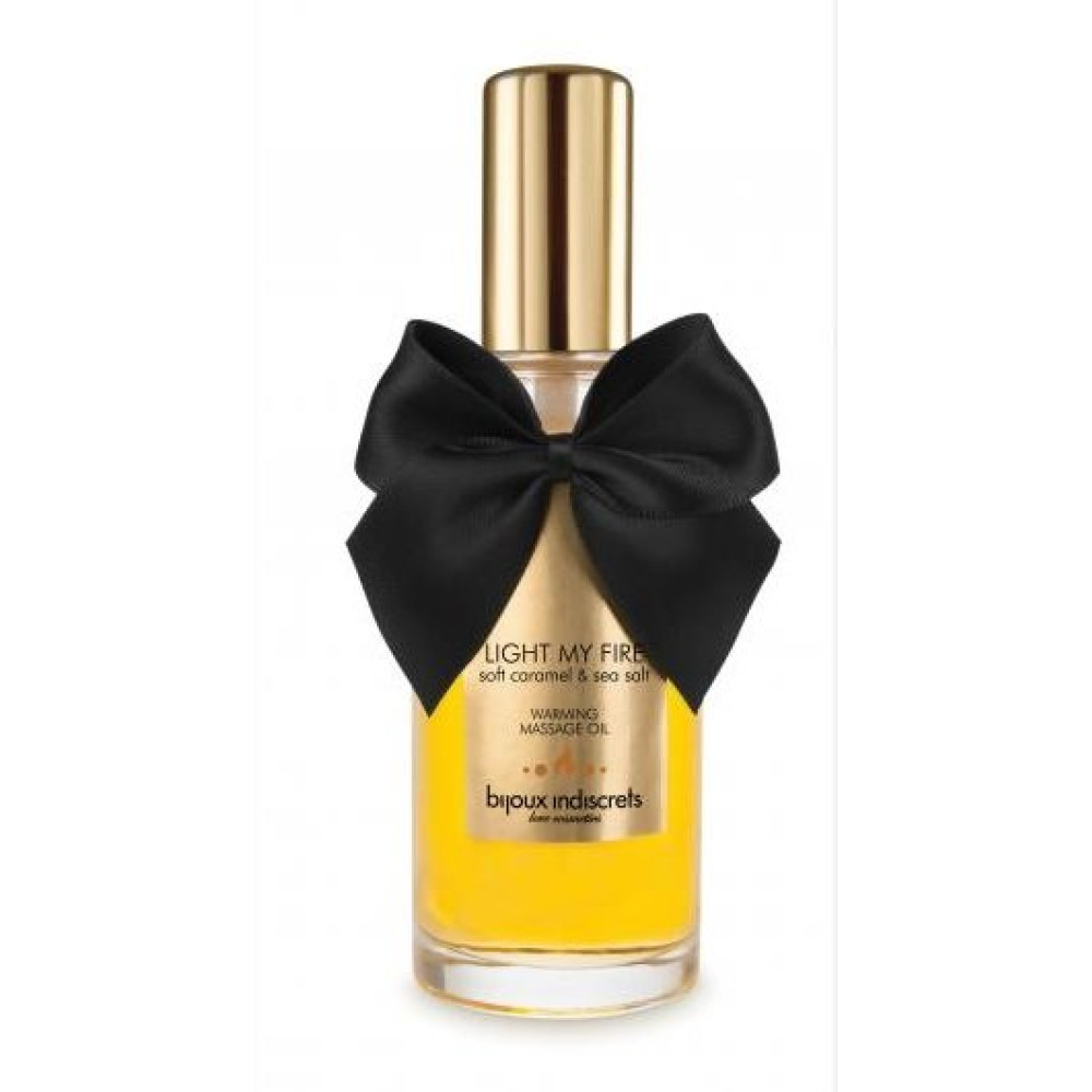Согревающий массажный гель для поцелуев Light My Fire от Bijoux Indiscrets, с ароматом и вкусом карамели и морской соли, на водной основе, 100 мл (27985), zoom