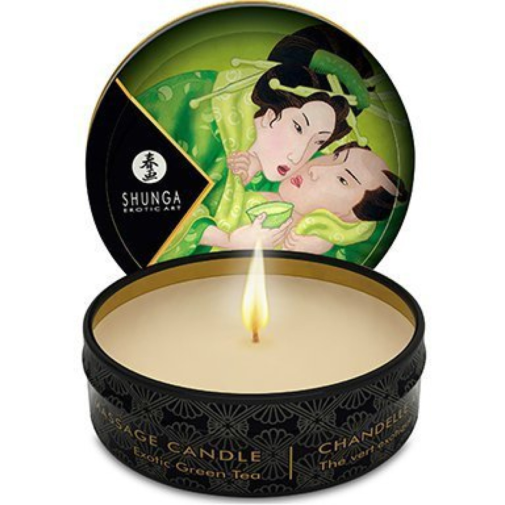 Свечи для массажа SHUNGA, 30 мл, Massage Green Tea (22767), zoom
