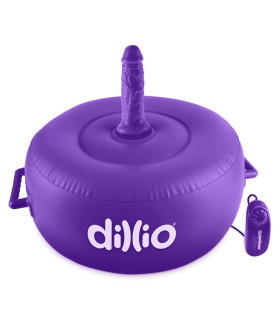 Надувное сидение DILLIO VIBRATING INFLATABLE HOT SEAT - No Taboo
