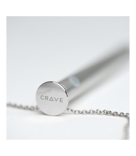 Вибратор-ожерелье Crave из нержавеющей стали, серебристый, 9.7 х 1 см - No Taboo