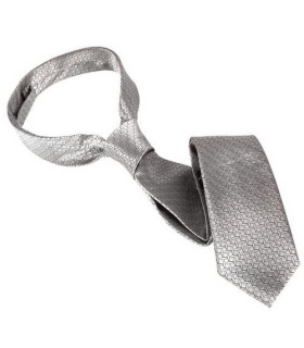 Галстук Кристиана Грея, Fifty Shades of Grey, из "50 Оттнков Серого", серебристый - No Taboo