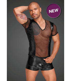 Эротическая футболка мужская c декоративными складками от Noir Handmade S - No Taboo