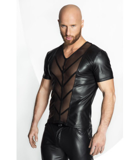 Эротическая футболка сетка посередине H029 от Noir Handmade M - No Taboo