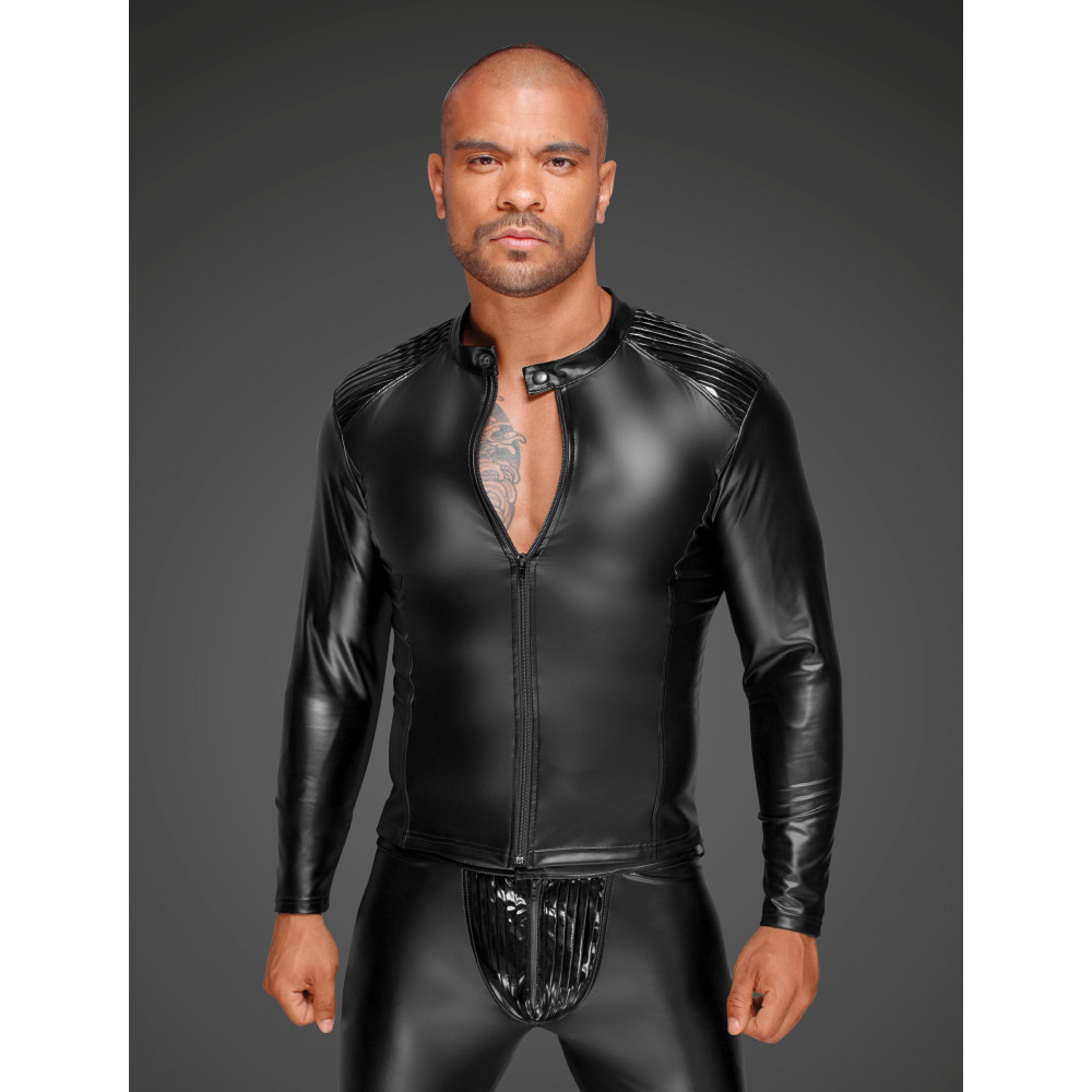 Куртка виниловая облегающая, на молнии Noir Handmade, размер XL (30739), zoom